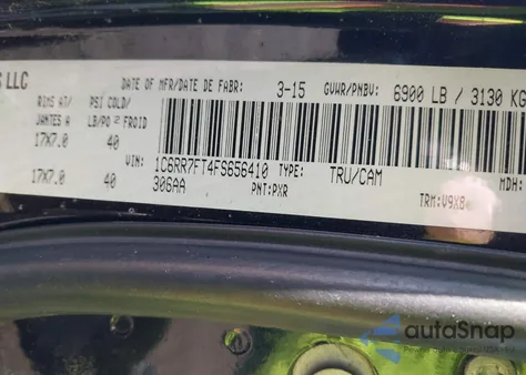 2015 Ram 1500 St z USA, uszkodzony, nr VIN 1C6RR7FT4FS656410